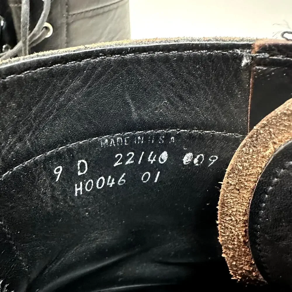NEW HEELS Rancourt & Co. x Helm Wells Cap Toe Service Boot Horween Maine USA 9 D
